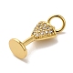 Кубические подвески из латуни с микропаве KK-U027-07G-03-2
