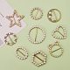 9шт 9 стильные пряжки из сплава DIY-SZ0008-39-3