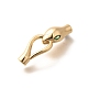 Латунные застежки с крючками из циркония KK-C085-07G-2