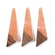 Подвески из смолы и дерева WOOD-F015-15A-1