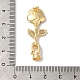 Латунные микро проложить кубического циркония раз за застежками KK-B098-05G-02-3
