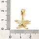Латунные микропаве прозрачные подвески с фианитом KK-Q040-01G-G-3