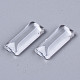 Прозрачные стеклянные кабошоны прямоугольник GGLA-R025-25x10-4