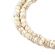 Синтетические бусины из магнезита G-R016-A01-4mm-3