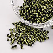 12/0 непрозрачные цвета просачиваться стеклянные бусины SEED-M008-C16