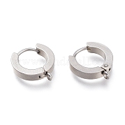 Фурнитура для сережек-колец huggie hoop из нержавеющей стали 304 STAS-I167-01A-P
