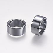 Немагнитные синтетические гематитовые кольца RJEW-K223-01-17mm