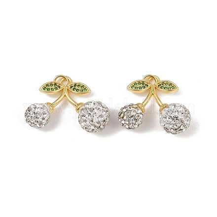 Латунные микро проложить кубического циркония подвески KK-H072-13G-02-1