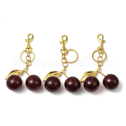 Брелки с подвеской из вишни из сплава смолы FIND-B049-02G-1
