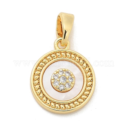 Подвески из латуни с микропаве из циркония KK-M303-01G-03-1
