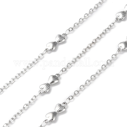 Цепи с двойным сердечком из нержавеющей стали 304 CHS-G027-11P-1