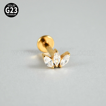 Серьги g23 из титана с микропаве из кубического циркония для хряща WG0CACB-04-1