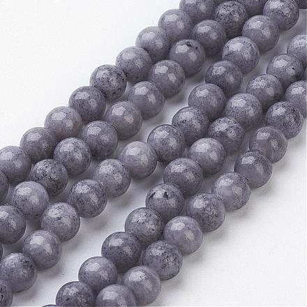 Естественно Mashan нефрита круглые бусины нити G-D263-6mm-XS29-1