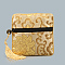 Chinese Style Square Cloth Zipper Pouches, with Random Color Tassels and Auspicious Clouds Pattern, Blanched Almond, 12~13x12~13cm