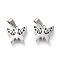 Non-Tarnish 304 Stainless Steel Pendants, Cut-Out, Hollow, Manual Polishing, Butterfly, Stainless Steel Color, 13x15x3.5mm, Hole: 3x7mm