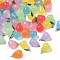 Luminous Transparent Resin Pendants, Pear, with Platinum Iron Loop, Glow in the Dark, Mixed Color, 24x15mm, Hole: 1.8mm