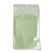 Plastic Zip Lock Bag, Storage Bags, Self Seal Bag, Top Seal, with Window and Hang Hole, Rectangle, Light Green, 21x12x0.15cm, Unilateral Thickness: 3.3 Mil(0.085mm)