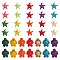 SUNNYCLUE 1 Box 160Pcs Turtle Beads Starfish Beads Bulk Tortoise Bead Synthetic Turquoise Ocean Animal Colorful Turtles Bead for Jewelry Making Beading Kit Friendship Bracelets Necklace DIY Craft
