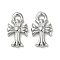 Brass Pendants, Cross Charms, Platinum, 10x6x2mm, Hole: 1mm