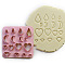 ABS Plastic Plasticine Tools, Clay Cutters, Modeling Tools, Pink, Heart, 10x10cm
