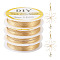 Copper Wire, DIY Craft Making Supplies, Real 14K Gold Plated, 0.8mm, 20 Gauge, about 8.53 Feet(2.6m)/Roll