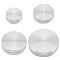 4Pcs 4 Style Aluminium Alloy Mini Rotatable Display Stand for Figurine, Cake, Polymer Clay Craft, Platinum, 29.5~59.5x11~14.5mm, 1pc/style