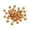 Opaque Acrylic Beads, Flat Round with Letter, Chocolate, 7x4mm, Hole: 1.6mm, about 3846pcs/500g