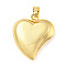 Rack Plating Brass Pendants, Cadmium Free & Lead Free, 
Long-Lasting Plated, with Jump Ring, Heart, Real 18K Gold Plated, 33x29x9mm, Hole: 9.5x6.5mm