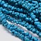 Synthetic Turquoise Nuggets Beads Strands, Dyed, 3~5x3~5mm, Hole: 1mm, about 34 inch