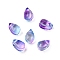 Glass Beads, Teardrop, Dark Violet, 6x4x4mm, Hole: 1mm