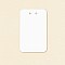 Paper Keychain Display Cards, Rectangle, White, 12x7.5cm