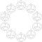 UNICRAFTALE 10pcs Flat Round Charms Stainless Steel Sigil of Lilith Pendants Metal Hollow Charms for Jewelry Making, Stainless Steel Color, Hole 1.2mm