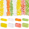 800Pcs 8 Colors Opaque Glass Seed Beads, 2-Hole, Rectangle, Mixed Color, 4.5~5x2x1~1.5mm, Hole: 0.5~0.8mm, 100Pcs/color