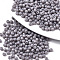 Opaque Colours Glass Beads, Round, Thistle, 4x3mm, Hole: 1mm, about 4500pcs/bag
