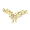 Brass Micro Pave Pink Cubic Zirconia Fold Over Clasps, Cadmium Free & Nickel Free & Lead Free, Buterfly, Real 14K Gold Plated, 45mm, Butterfly: 25.5x25.5x7.5mm, Clasp: 13x7.5x5.5mm