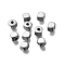 Spray Painted Wooden Beads, Square, WhiteSmoke, 6x6x6mm, Hole: 1.6~2mm