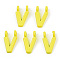 Rack Plating Spray Painted Alloy 2-Loop Link Pendants, Letter Charms, Lead Free & Nickel Free & Cadmium Free, Letter.V, 14.5x9x2mm, Hole: 2mm