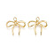 Brass Pendants, Cadmium Free & Lead Free, Bowknot Charms, with Jump Ring, Real 18K Gold Plated, 19~20x22.5x5mm, Hole: 3.5mm