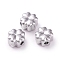 Non-Tarnish 304 Stainless Steel Beads, Clover, Stainless Steel Color, 6x6x4mm, Hole: 1.5mm