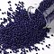 TOHO Round Seed Beads, Japanese Seed Beads, (2607F) Semi Glazed Navy Blue, 15/0, 1.5mm, Hole: 0.7mm, about 15000pcs/50g