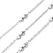 Tarnish Resistant 304 Stainless Steel Double Heart Link Chains, Soldered, with Spool, Stainless Steel Color, 14x5x2.3mm, 2.7x2x0.5mm, about 10m/Roll