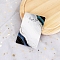 100Pcs Paper Jewelry Display Cards, for Earring Necklace Display, Rectangle, Dark Slate Gray, 9x6cm