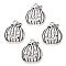 Tibetan Style Halloween Pumpkin Jack-O'-Lantern Alloy Pendants, Lead Free & Cadmium Free, Antique Silver, 18x16x3mm, Hole: 1.8mm, about 5950pcs/5000g