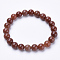Natural Aventurine Beaded Stretch Bracelets, Round, 1-3/4 inch~2-1/8 inch(48~54mm)