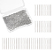 120Pcs 304 Stainless Steel Curb Chains Extender, Stainless Steel Color, 22~25mm, Link: 3x1.6x0.4mm
