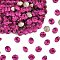 Preciosa® MAXIMA Crystal Round Stones, Czech Crystal, Dura Foiling, Round(431 11 615 Chaton), 70350 Fuchsia, SS39(8.15~8.4mm)