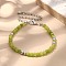 Natural Peridot Bead Bracelet, 7-1/8 inch(18cm)