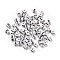 Opaque Acrylic Beads, Enamel Style, Cube with Letter, Letter Z, 4.5x4.5x4.5mm, Hole: 2mm, 5500pcs/500g
