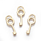 PVD Vacuum Plating 304 Stainless Steel Pendants, Key, Golden, 31.5x11.5x2mm, Hole: 3x6.5mm