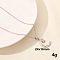 Stainless Steel Crescent Moon with Star Pendant Punk Hip-hop Necklaces Jewelry Accessories, Stainless Steel Color, 15.75 inch(40cm)